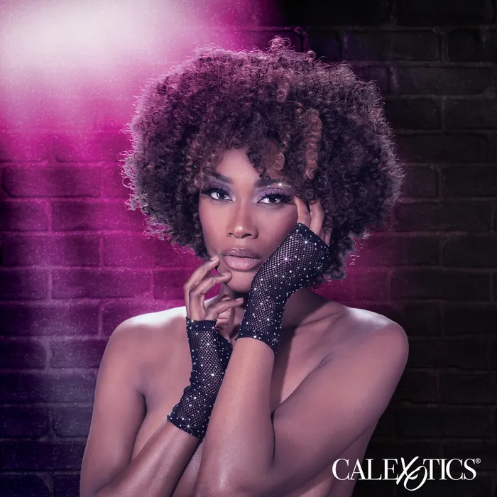 CalExotics Radiance Fingerless Gloves Black CalExotics Anal