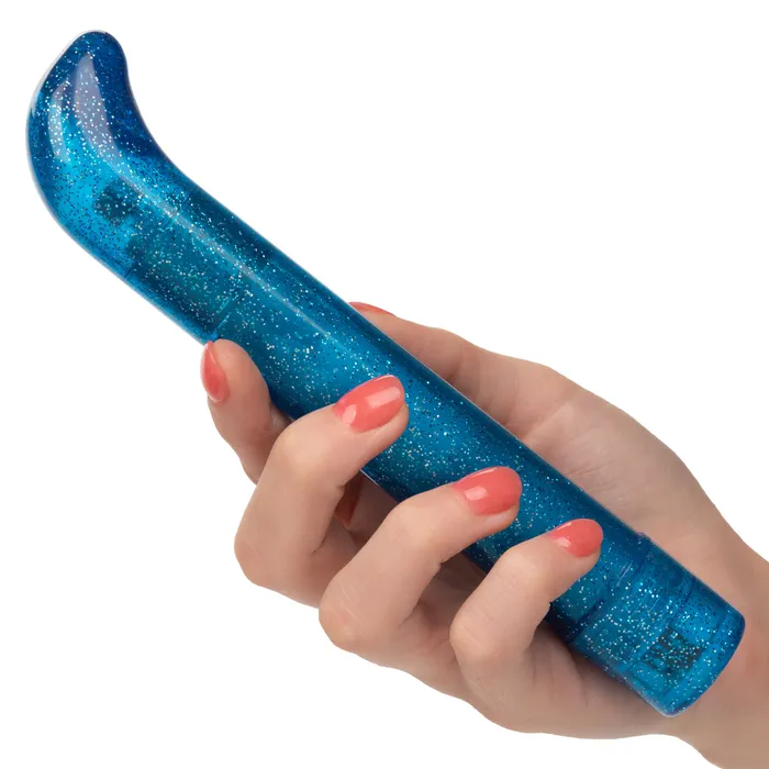 California Exotic Novelties Vibrators Sparkle Slim Gvibe Blue