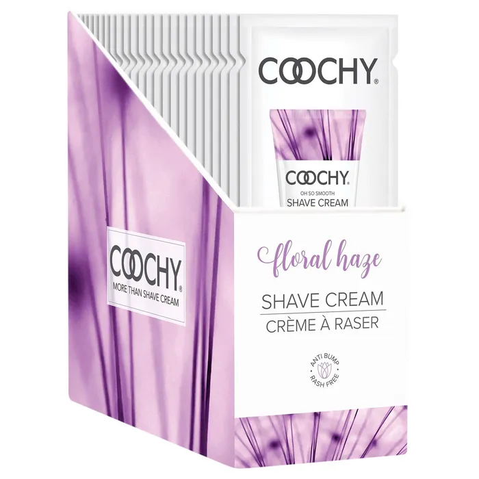 Classic Brands Vibrators Coochy Shave Cream Floral Haze 15 ml Foils 24 Count Display