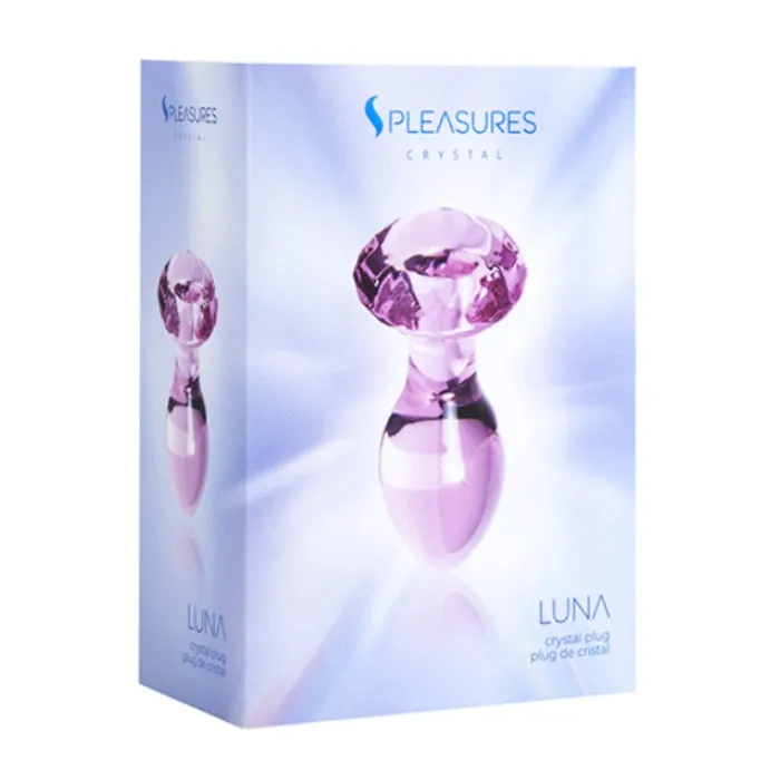 DIL Anal Pleasures Luna Crystal Anal Plug Pink