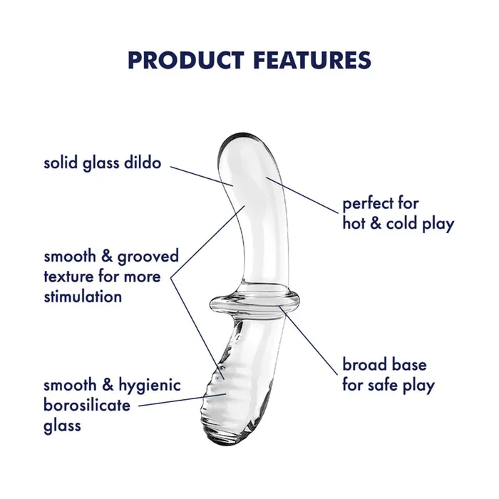 Dildos Satisfyer Satisfyer Double Crystal Glass Dildo