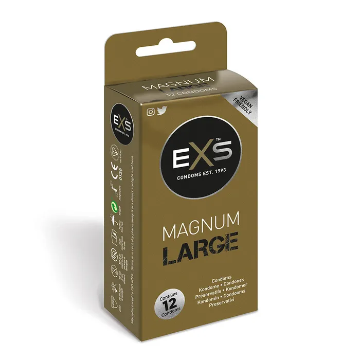 EXS Condoms EXS Magnum Large Condoms 12 Pack Female Sex Toys