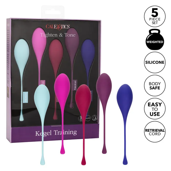 Female Sex Toys CalExotics Tighten And Tone Kegel Training Set 5 Pieces