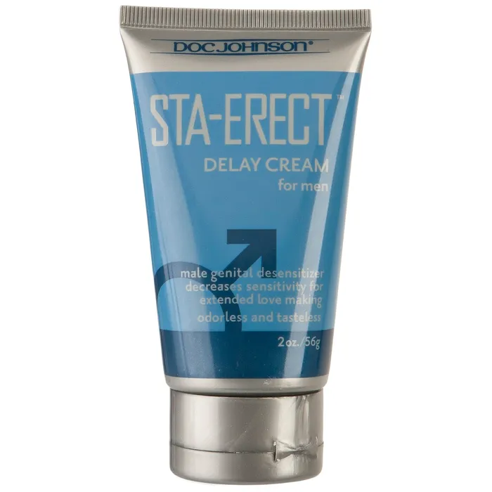 Female Sex Toys Doc Johnson StaErect Delay Cream for Men 2 Oz Bulk