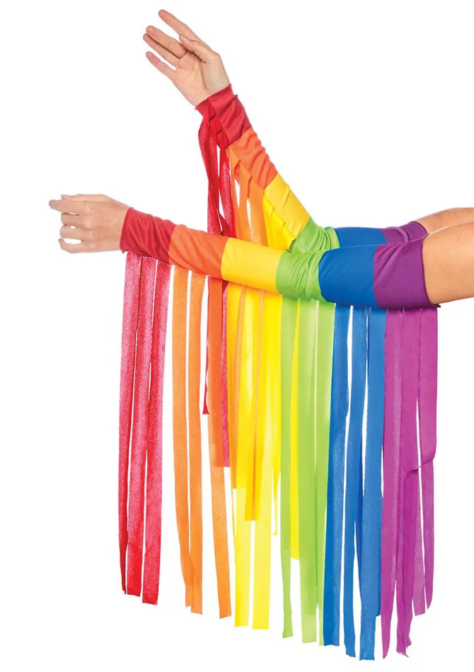 Leg Avenue Female Sex Toys Rainbow Fringe Arm Piece