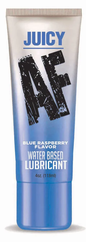 Little Genie Lubricants Juicy Af Blueberry Water Based Lubricant 4 Oz