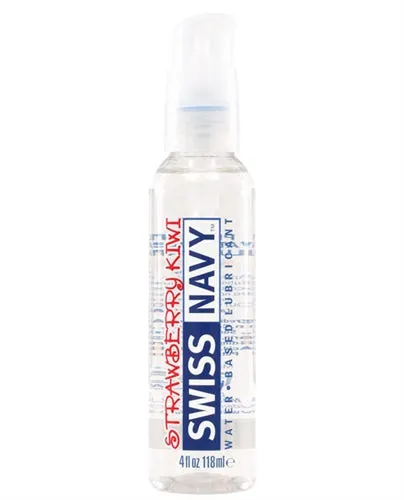 MD Science Lab Lubricants Swiss Navy Flavors Water Based Lubricant Strawberry Kiwi 4 Fl Oz