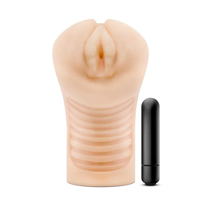 M Elite Annabella Soft And Wet SelfLubricating Masturbator Beige Blush Novelties Male Sex Toys