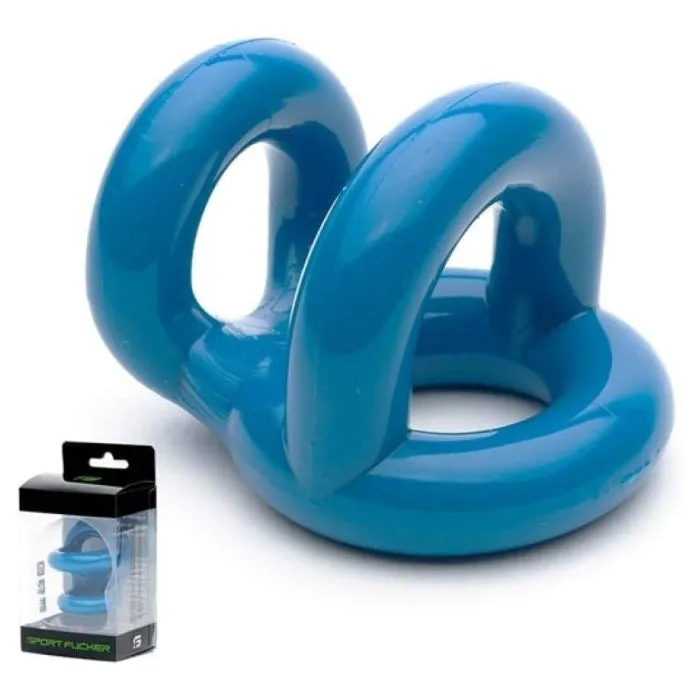 Male Sex Toys DUS Sport Fucker Cock Ball Ring Blue