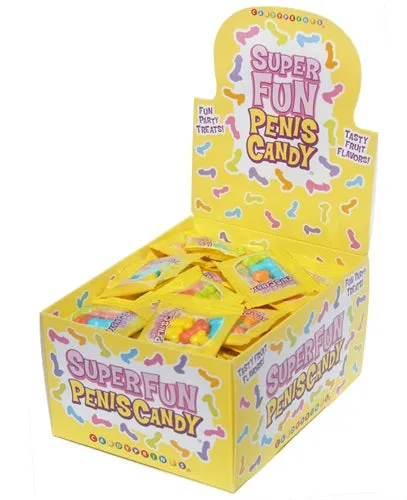 Male Sex Toys Little Genie Super Fun Penis Candy 100 Piece pop Display 3g Bags