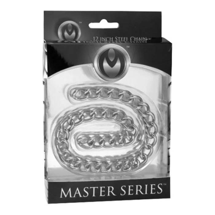 MASTER SERIES Male Sex Toys MASTER SERIES 12 STEEL CONNECTOR CHAIN