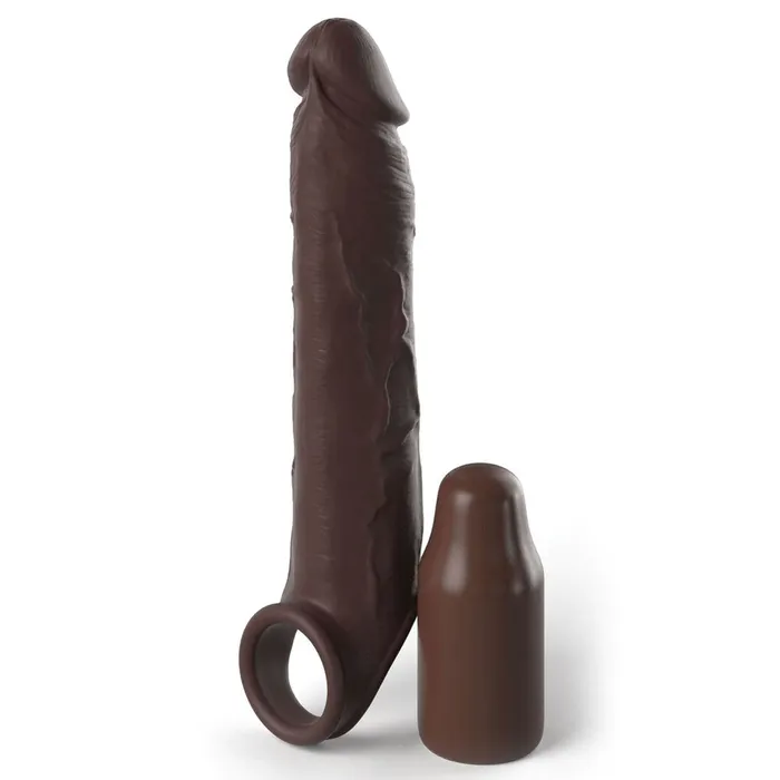 Pipedream Male Sex Toys XTensions Elite 3 Inch Penis Extender With Strap Flesh Brown