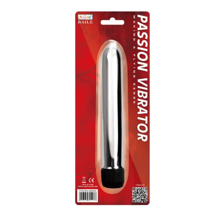 PRE Female Sex Toys Baile Long Passion Bullet Silver