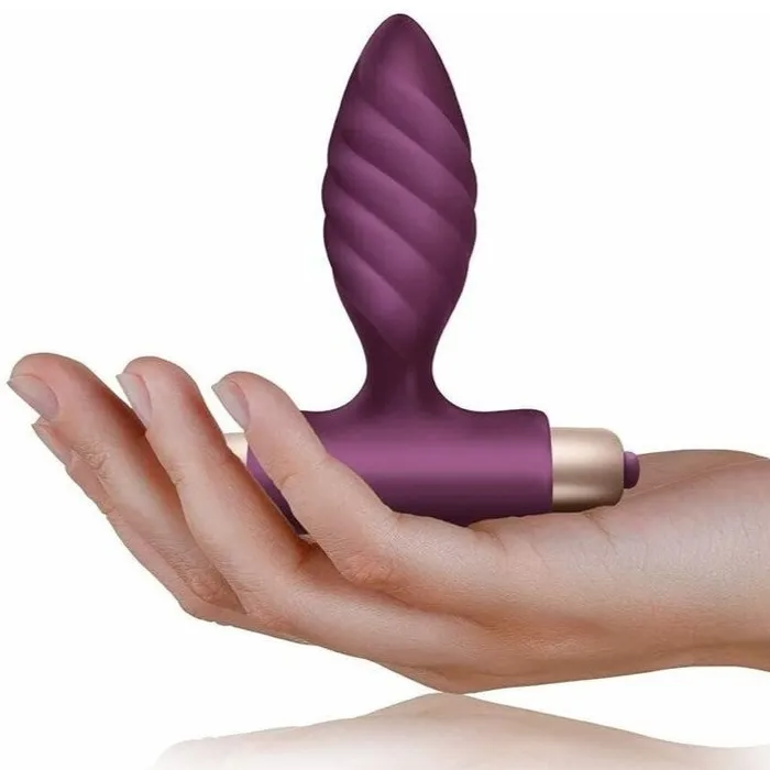 RocksOff Climaximum Oryx Twisted Vibrating Butt Plug Purple RocksOff Anal