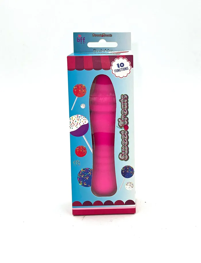 SI Novelties Vibrators Sweet Treats Sprinkles Strawberry Pink