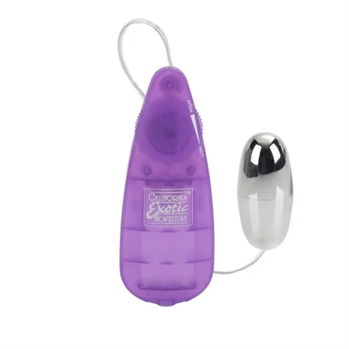 Vibrators CalExotics Slim Teardrop Bullet Purple Bulk