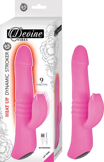 Vibrators Nasstoys Devine Vibes Heatup Dynamic Stroker Pink