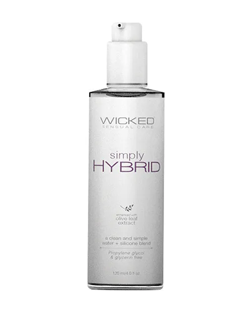 Vibrators Wicked Lubes Wicked Simply Hybrid Lube 4 Oz