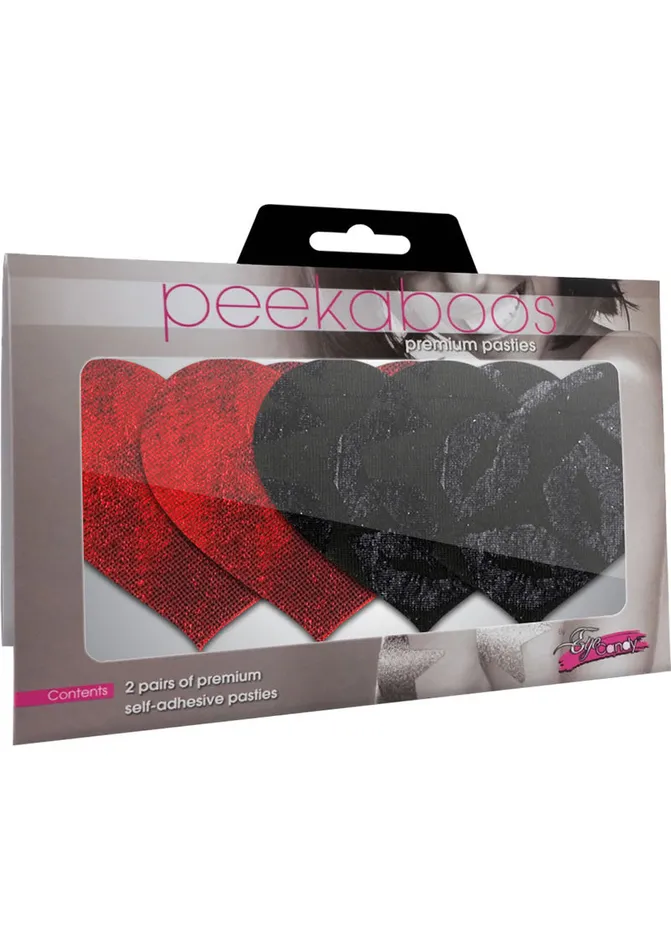 Vibrators XGen Products Pasties Stolen Kisses Hearts peekaboos