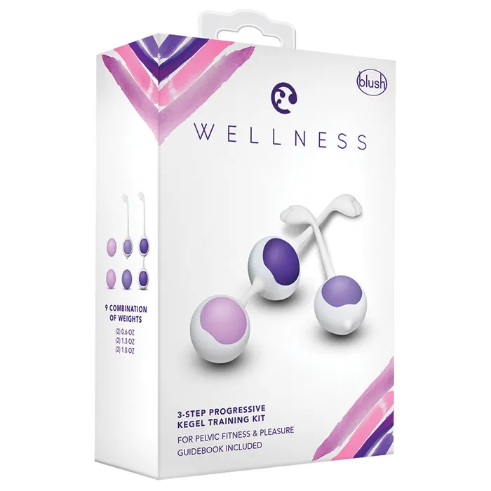 Wellness 3Step Progressive Kegel Training KitPurple BLUSH Anal