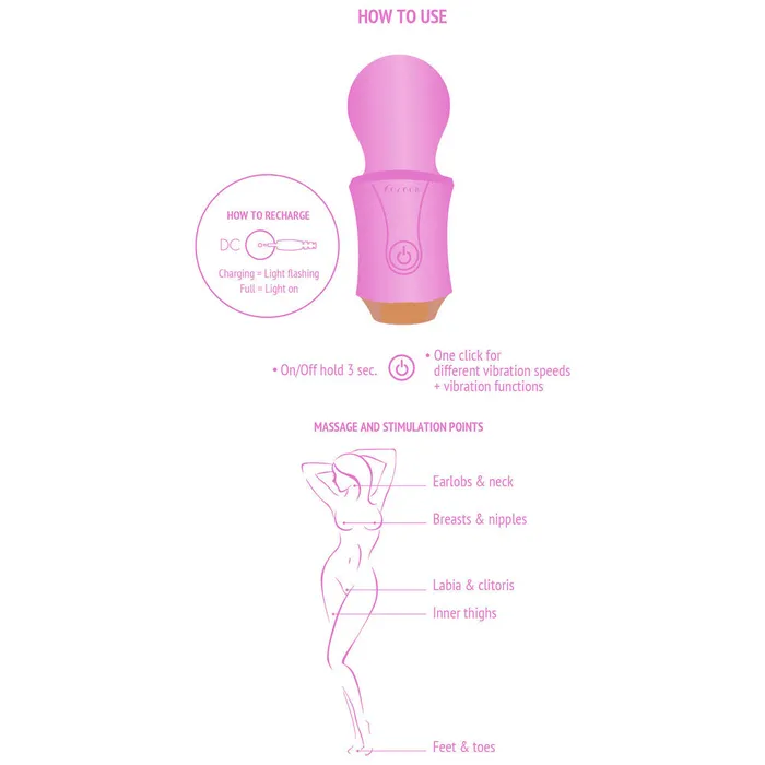 Xocoon The Traveller Wand Massager Purple Xocoon Vibrators