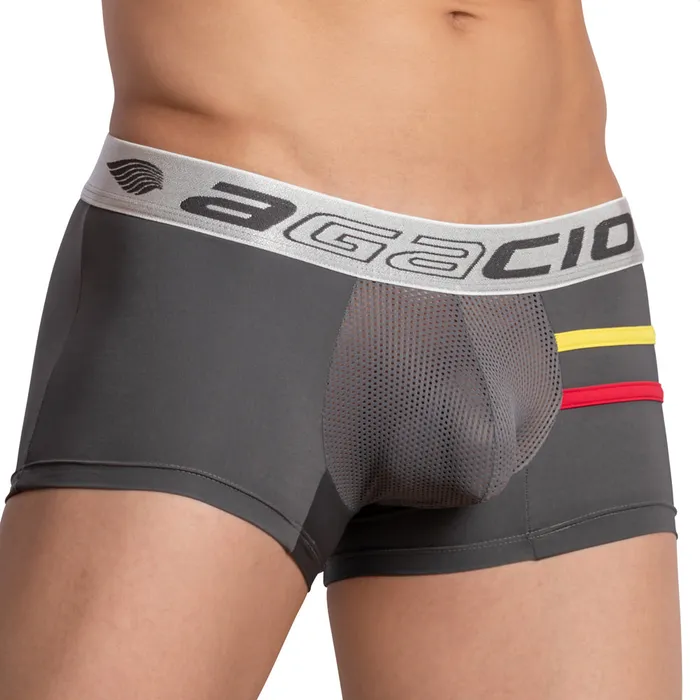 Agacio Agacio AGG064 Sheer Piping Boxer Trunk Hosiery