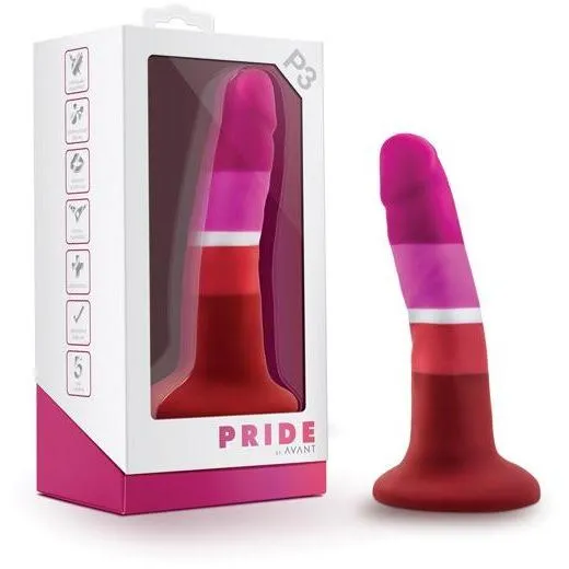 Anal Blush Novelties Blush Avant P3 Silicone Plug Lesbian Pride