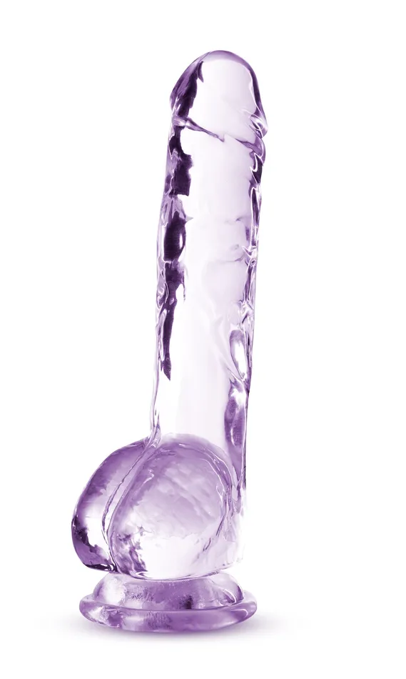 Blush Novelties Dildos Naturally Yours 8 Inch Crystalline Dildo Amethyst