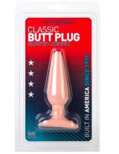 Doc Johnson Anal Classic Butt Plug Smooth Medium White