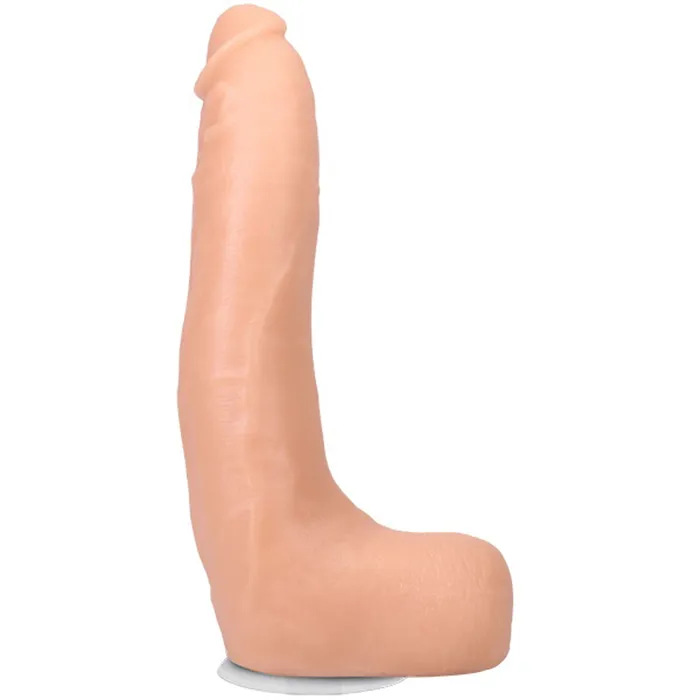 Doc Johnson Dildos Signature Cocks Dan Damage 10 Cock With Removable VacULock Suction Cup Vanilla