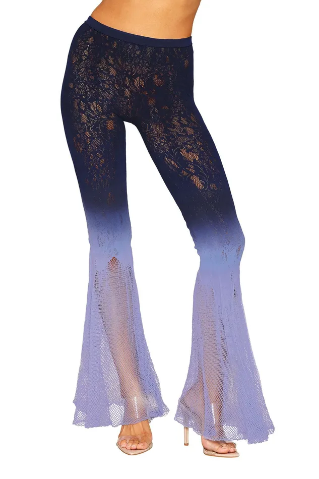 Dreamgirl Teddies And Bodies Flair Leg Pantyhose One Size Denimhydrangea