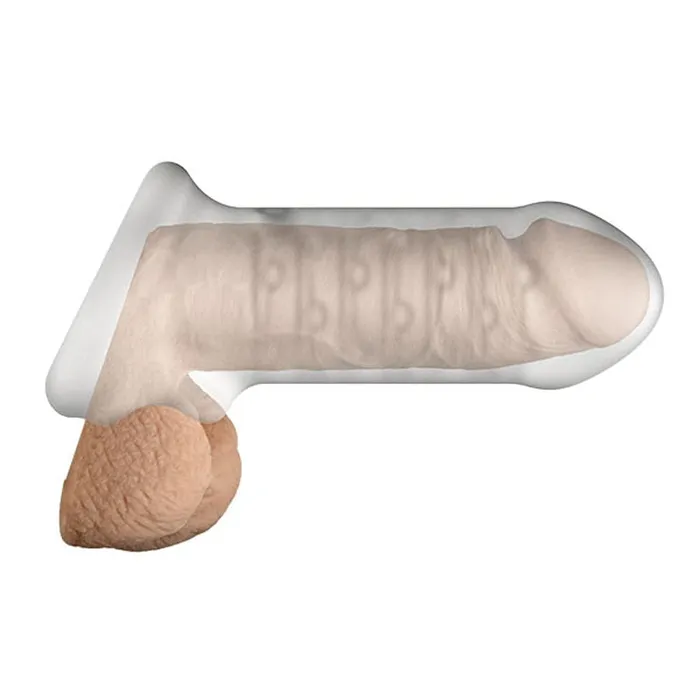 Female Sex Toys Doc Johnson Optimale Extender With Ball Strap Thick Frost