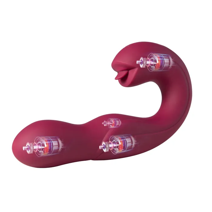 Female Sex Toys Honey Play Box Joi Pro Remote Control GSpot and Clit Stimulator Maroon