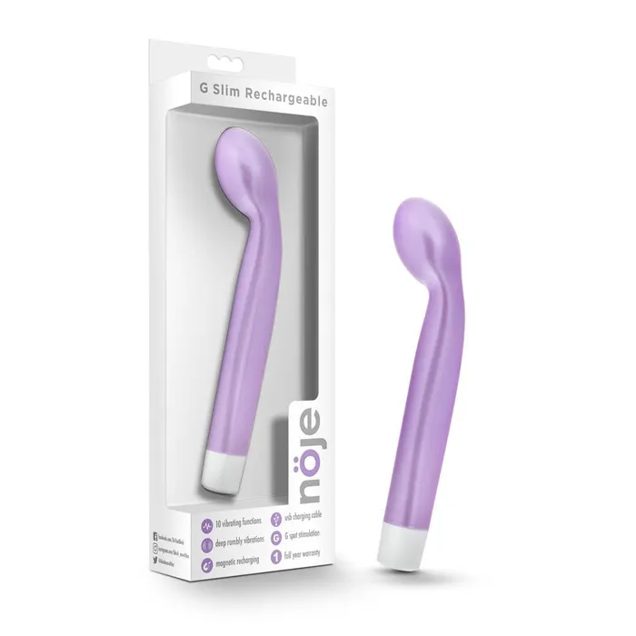 Female Sex Toys Noje G Slim Rechargeable Wisteria Blush Novelties