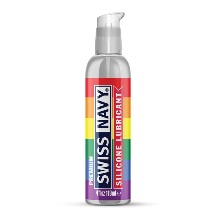 Female Sex Toys Swiss Navy PRIDE Edition Silicone Lubricant 4oz Pump