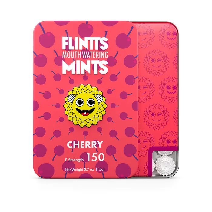 Flintts Mints Flintts Mouth Watering Mints Cherry FStrength 150 Vibrators