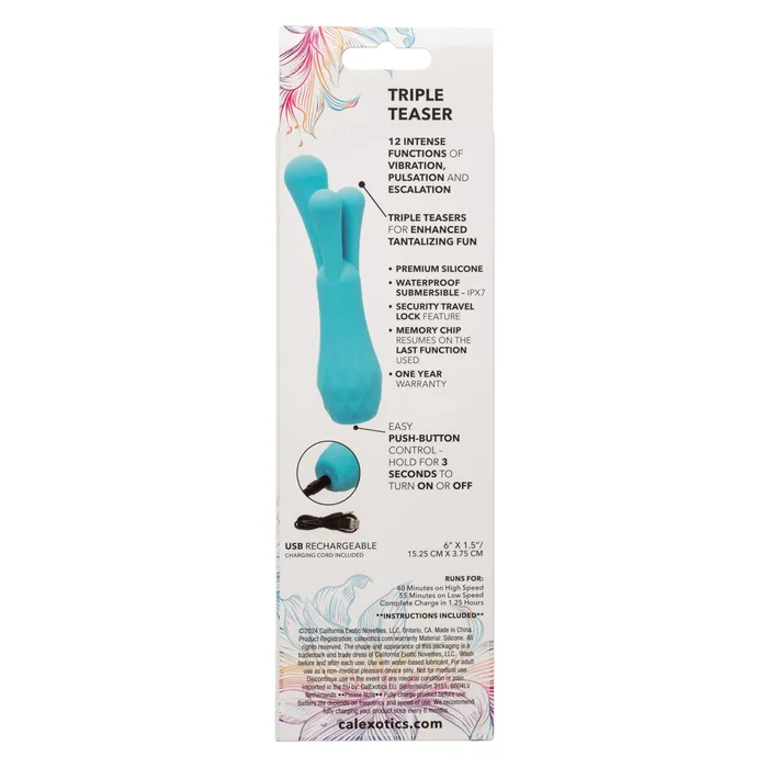 Gia Triple Teaser Blue CalExotics Vibrators