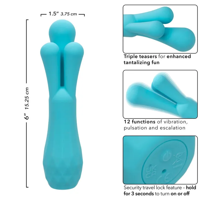 Gia Triple Teaser Blue CalExotics Vibrators