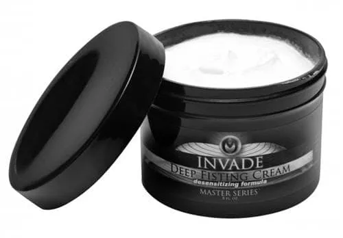 Invade Deep Fisting Cream 8 Oz XR Brands Master Series Male Sex Toys