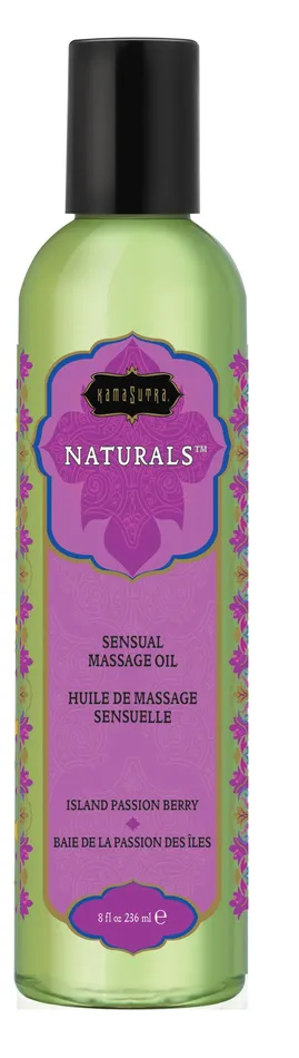 Kama Sutra Couples Naturals Massage Oil Island Passion Berry 8 Fl Oz