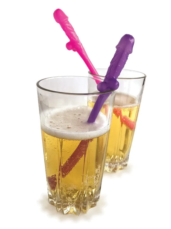 Little Genie Male Sex Toys Super Fun Penis Party Straws