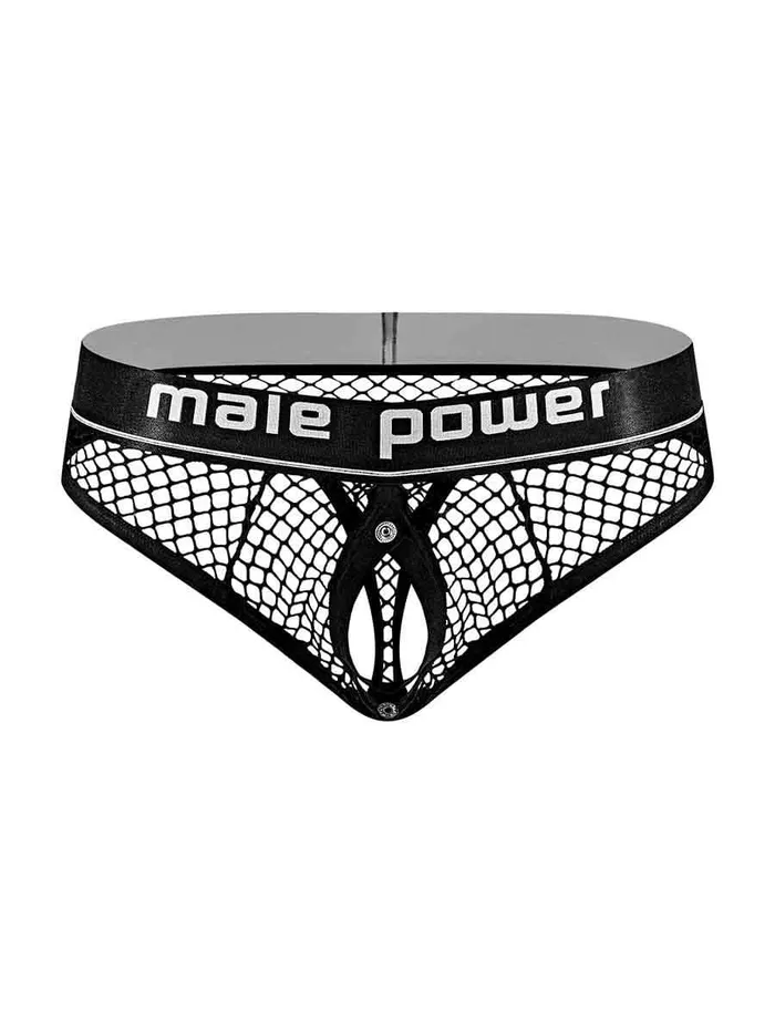 Male Sex Toys Male Power Cock Pit Net Cock Ring Thong L XL Black