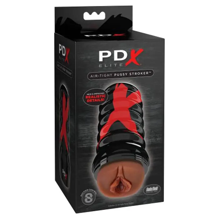 Male Sex Toys PDX Brands AirTight Pussy Stroker Brown