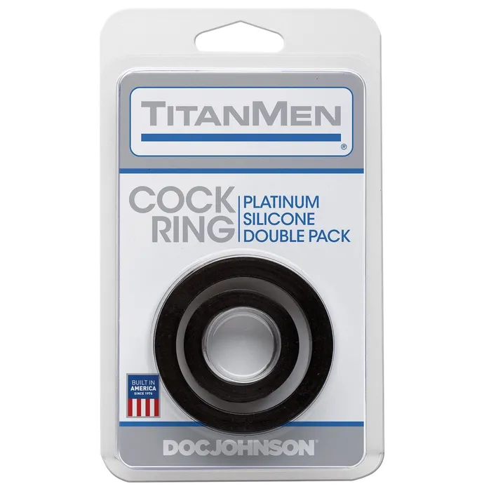 Male Sex Toys TitanMen Titanmen Platinum Silicone Cock Ring Pack of 2