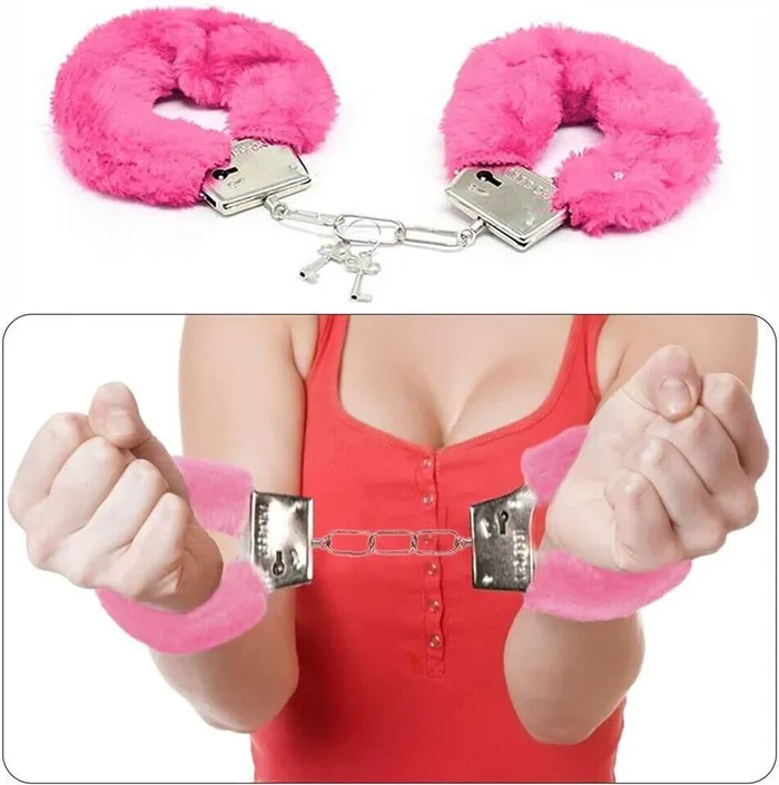 NyoKii Male Sex Toys Furry Fluffy Handcuffs With Keys SM13