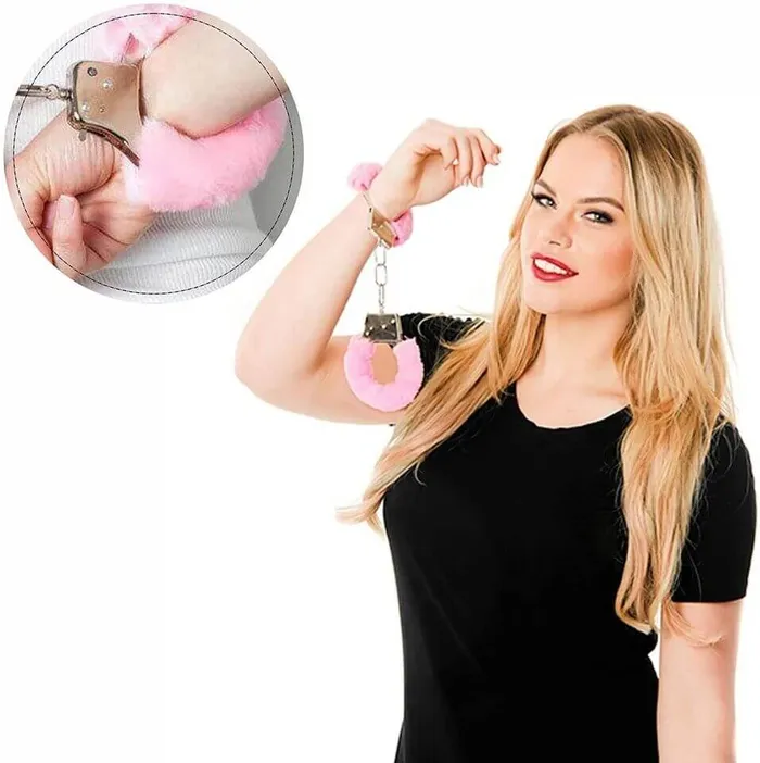 NyoKii Male Sex Toys Furry Fluffy Handcuffs With Keys SM13