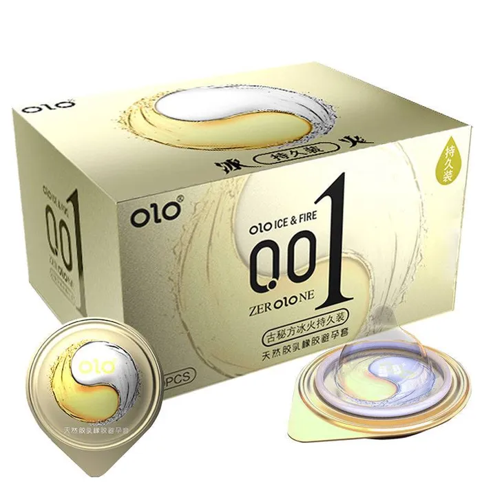 OlO Ice Fire Ultra Delay Condom CD03 NyoKII Female Sex Toys