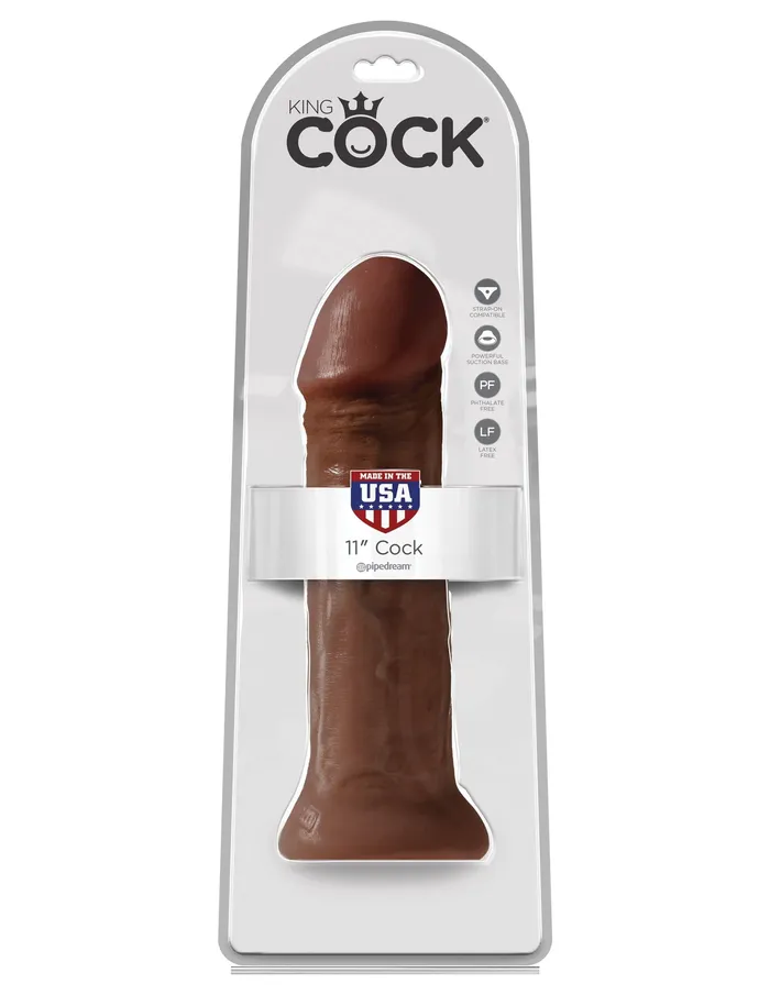 Pipedream Dildos King Cock 11 Cock Brown