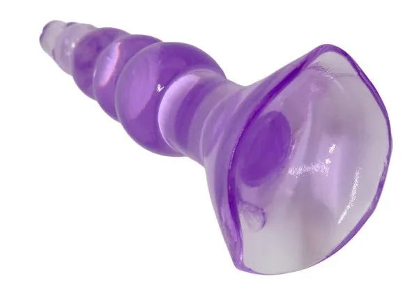 Playmate Anal Ribbed Fantasy Purple Butt Plug