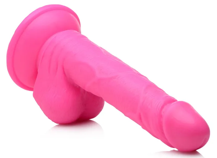 Pop Pecker 65 Inch Dildo With Balls Pink XR Brands Pop Peckers Dildos